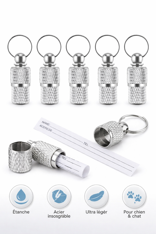 Capsule d’Identification – Acier Inoxydable