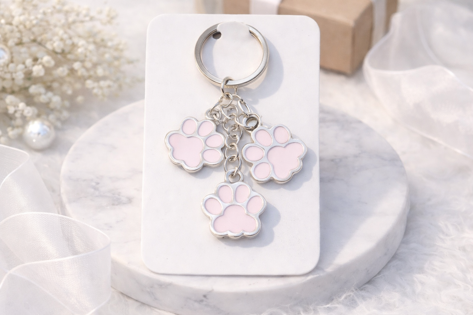 Porte clé empreintes