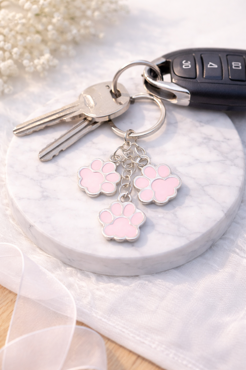 Porte clé empreintes