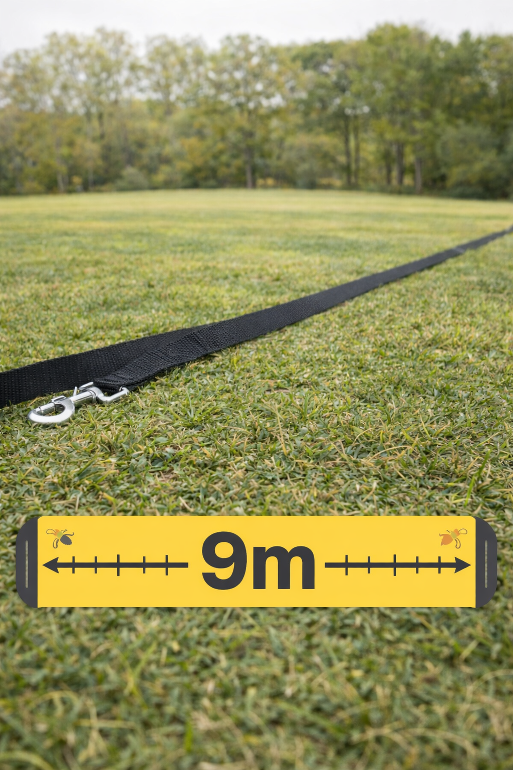 Longe pour chien 9 mètres – Nylon résistant noir