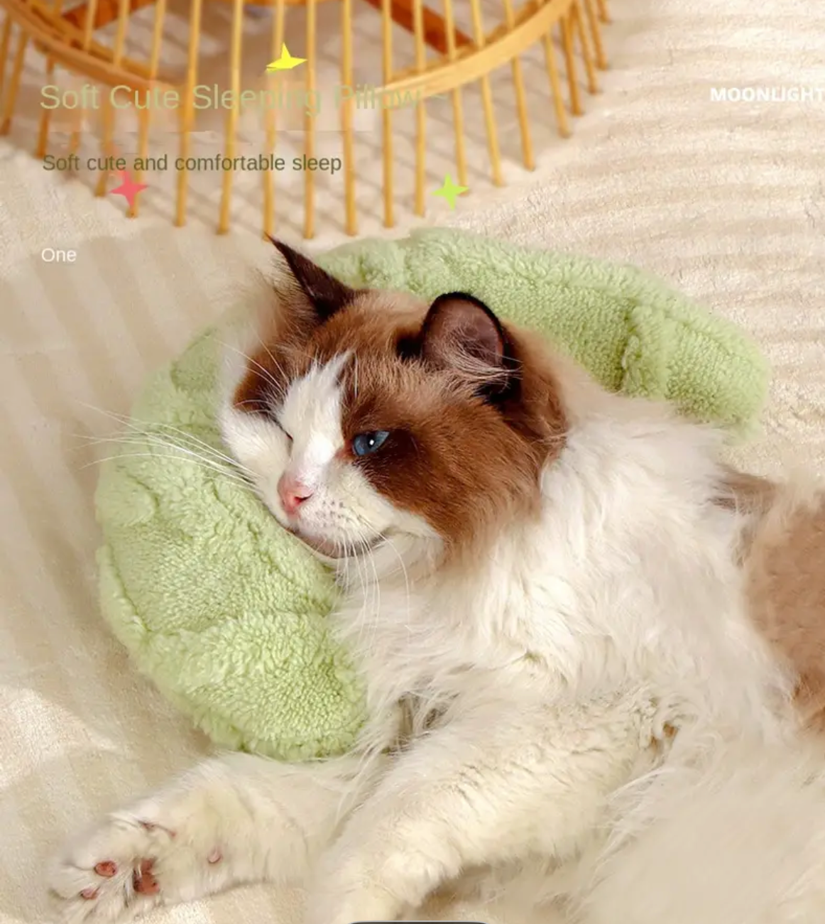 Coussins pour animaux en forme de croissant