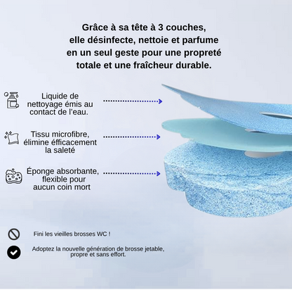 Hygéosponge  Ensemble XL Brosse + 30 éponges